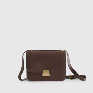 Quince Italian Leather Box Shoulder Bag